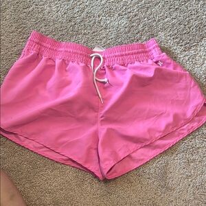 Hurley Pink Athletic Shorts Lightweight Elastic Fit